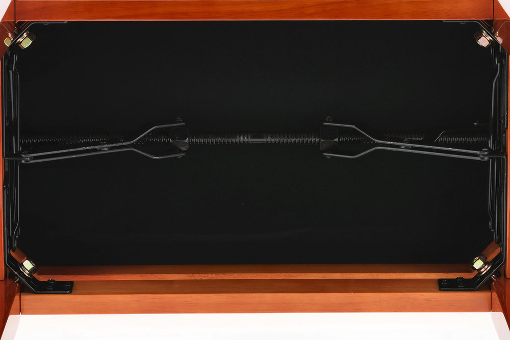 Židle ke klavíru Deluxe_třešeň lesk_vřetenová mechanika - Hudebniny kMusic.cz